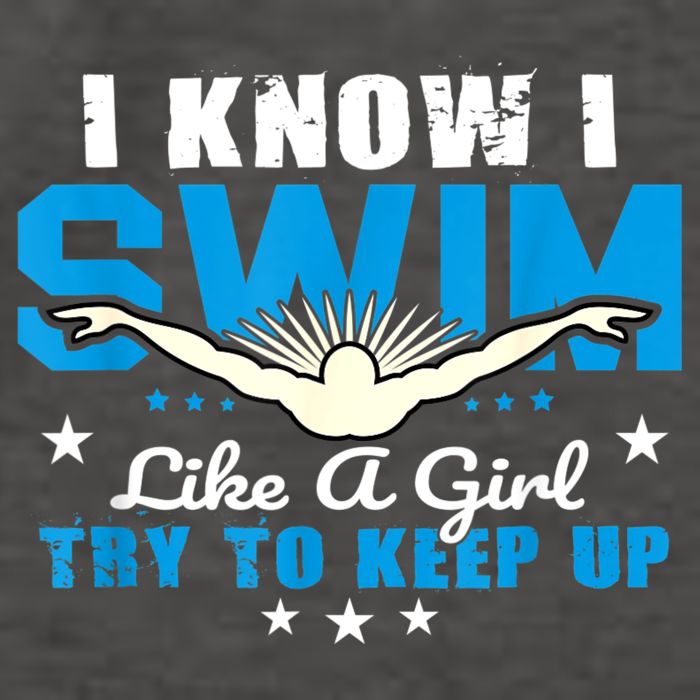 I Swim Like A Girl Try To Keep Up Swimmers Swim Sport Vector Backpack
