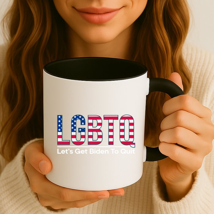 I Support LGBTQ Lets Get Biden To Quit Funny Mug