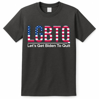 I Support LGBTQ Lets Get Biden To Quit Funny T-Shirt
