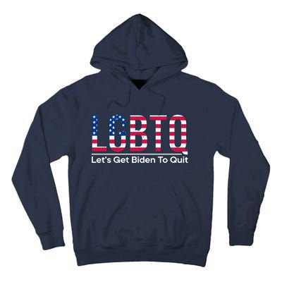 I Support LGBTQ Lets Get Biden To Quit Funny Tall Hoodie