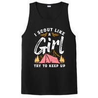 I Scout Like A Girl Try To Keep Up - Scouting Funny Gift PosiCharge Competitor Tank