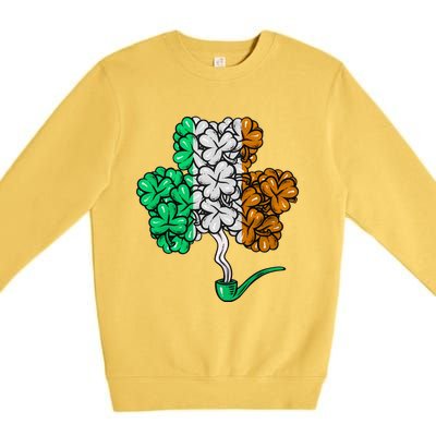 Irish Shamrock Lucky Leaf St Patrick's Day Premium Crewneck Sweatshirt