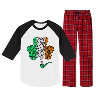 Irish Shamrock Lucky Leaf St Patrick's Day Raglan Sleeve Pajama Set