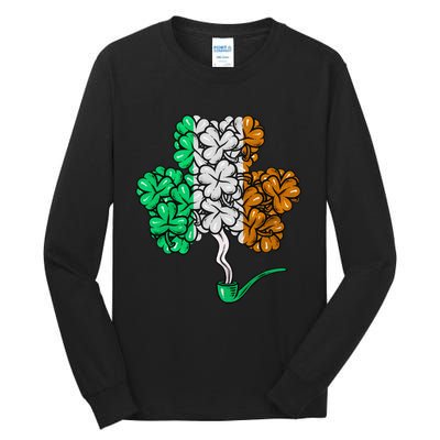 Irish Shamrock Lucky Leaf St Patrick's Day Tall Long Sleeve T-Shirt