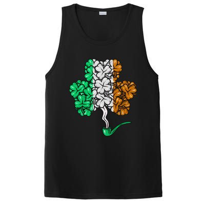 Irish Shamrock Lucky Leaf St Patrick's Day PosiCharge Competitor Tank