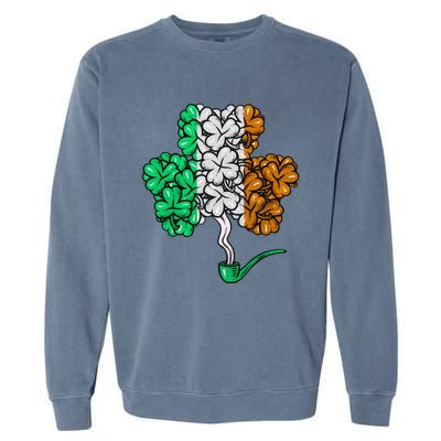 Irish Shamrock Lucky Leaf St Patrick's Day Garment-Dyed Sweatshirt