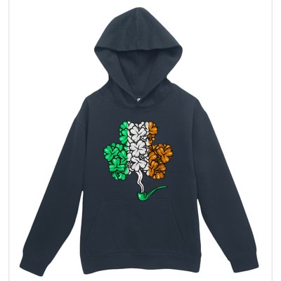 Irish Shamrock Lucky Leaf St Patrick's Day Urban Pullover Hoodie