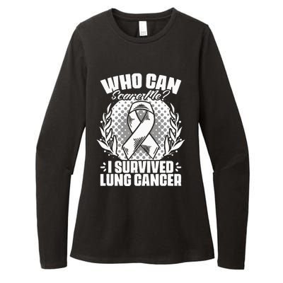 I Survived Lung Cancer Warrior Support Lung Cancer Survivor Womens CVC Long Sleeve Shirt