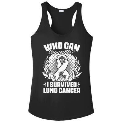 I Survived Lung Cancer Warrior Support Lung Cancer Survivor Ladies PosiCharge Competitor Racerback Tank