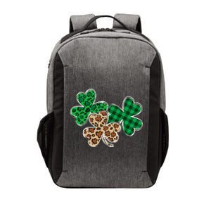 Irish Shamrocks Leopard Buffalo Plaid St Patrick's Day Vector Backpack