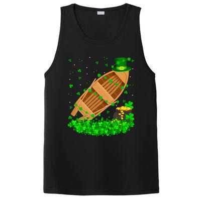 Irish Shamrock Leprechaun Fishing Boat St Patrick's Day Gift PosiCharge Competitor Tank