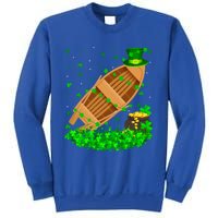 Irish Shamrock Leprechaun Fishing Boat St Patrick's Day Gift Sweatshirt