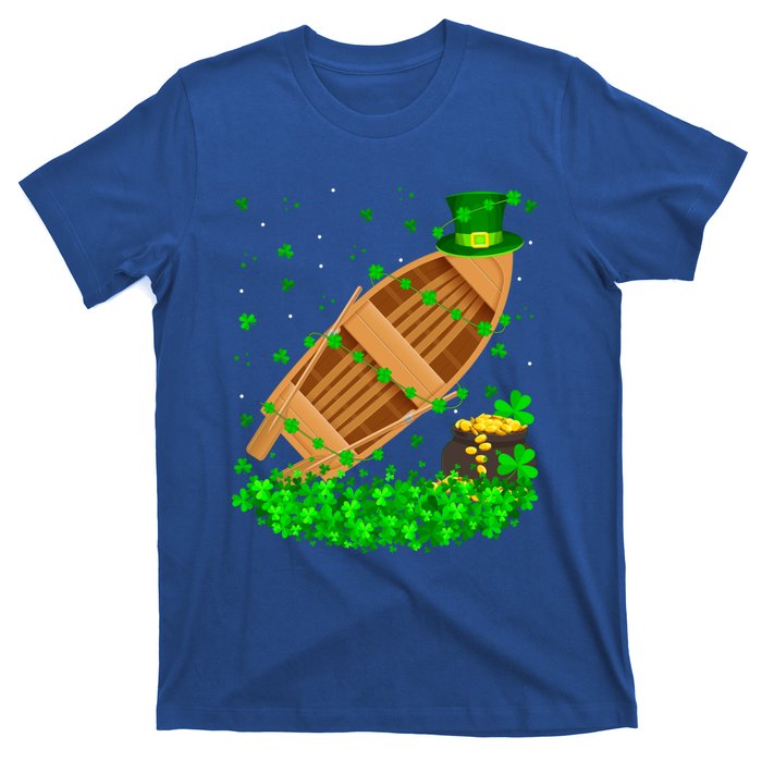 Irish Shamrock Leprechaun Fishing Boat St Patrick's Day Gift T-Shirt