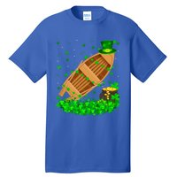 Irish Shamrock Leprechaun Fishing Boat St Patrick's Day Gift Tall T-Shirt