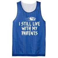 I Still Live With My Parents Funny Ice Hockey Gift Mesh Reversible Basketball Jersey Tank