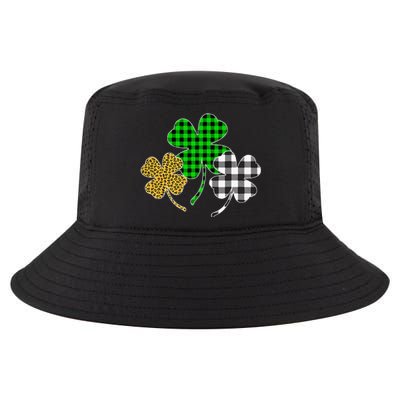 Irish Shamrocks Leopard Buffalo green St Patrick's Day Cool Comfort Performance Bucket Hat