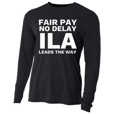 Ila Strike Longshoremen Union Port Workers Union Picket Cooling Performance Long Sleeve Crew