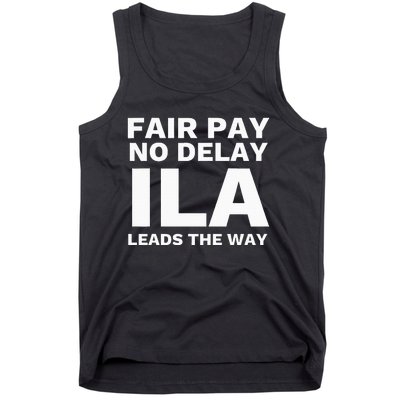 Ila Strike Longshoremen Union Port Workers Union Picket Tank Top