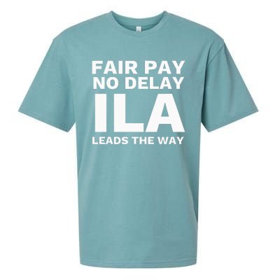 Ila Strike Longshoremen Union Port Workers Union Picket Sueded Cloud Jersey T-Shirt