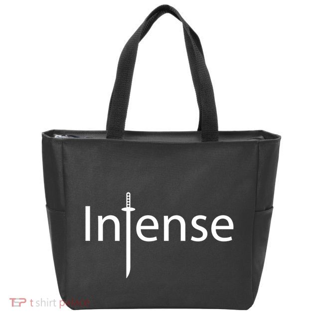 Intense Sword Logo Zip Tote Bag
