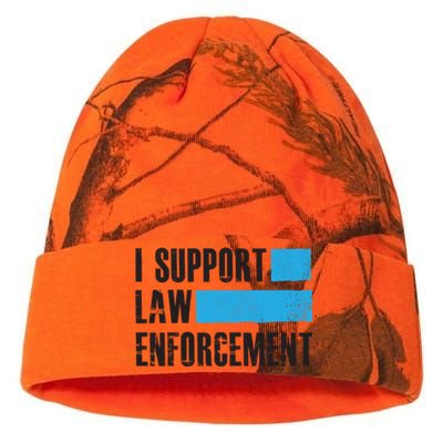 I Support Law Enforcet Gift Cops Leos Police Gift Kati Licensed 12" Camo Beanie