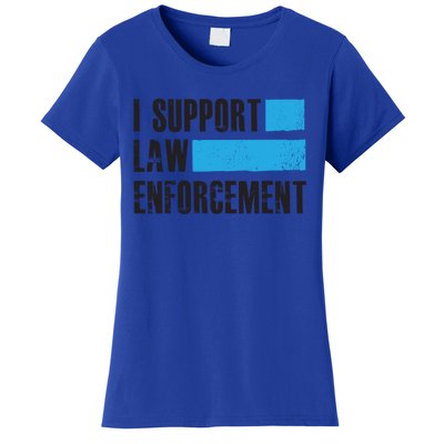 I Support Law Enforcet Gift Cops Leos Police Gift Women's T-Shirt