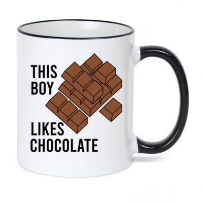 Ironic Saying Likes Chocolate Chocolatier Cocoa Gift 11oz Black Color Changing Mug