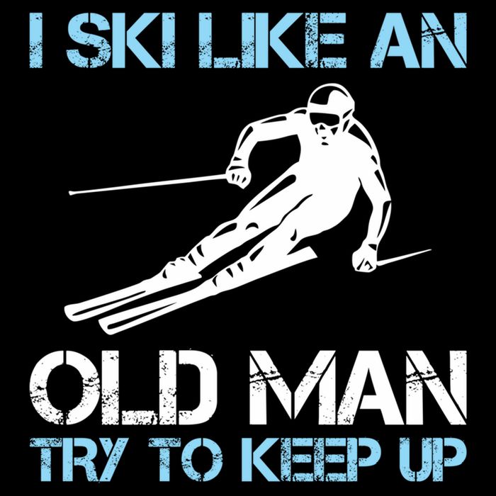 I Ski Like An Old  Funny Skiing Lover Gift Cooling Performance Crew T-Shirt