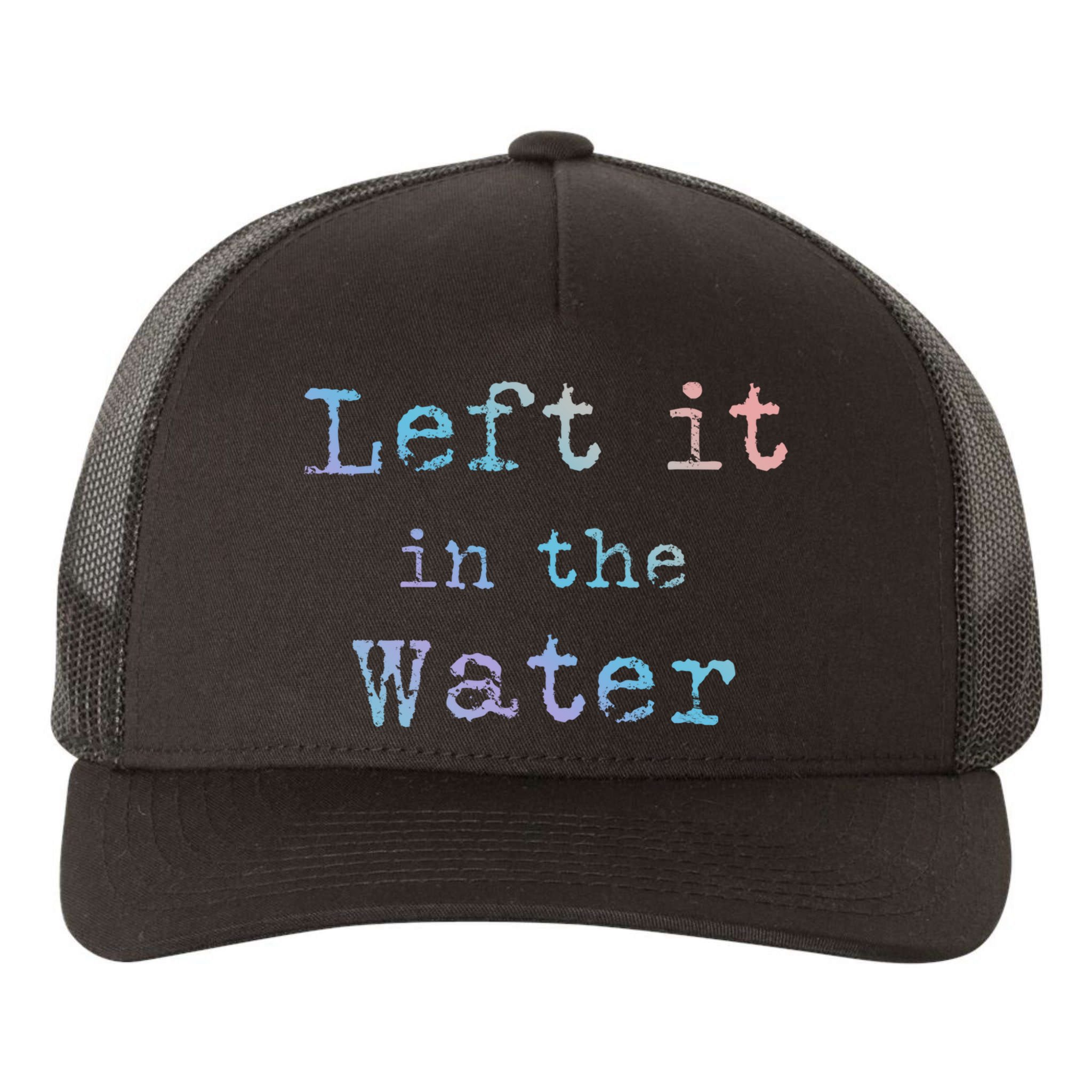 Inspiring Saying Left It At Water Scripture Bible God Jesus Gift Yupoong Adult 5-Panel Trucker Hat