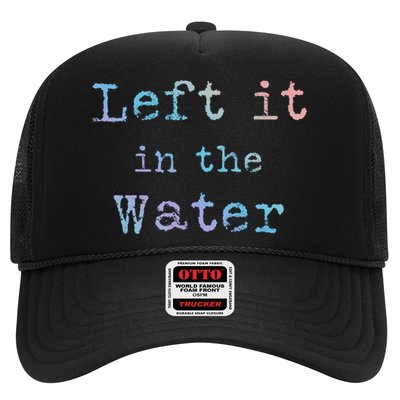 Inspiring Saying Left It At Water Scripture Bible God Jesus Gift Trucker Hat