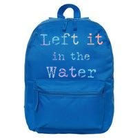 Inspiring Saying Left It At Water Scripture Bible God Jesus Gift 16 in Basic Backpack