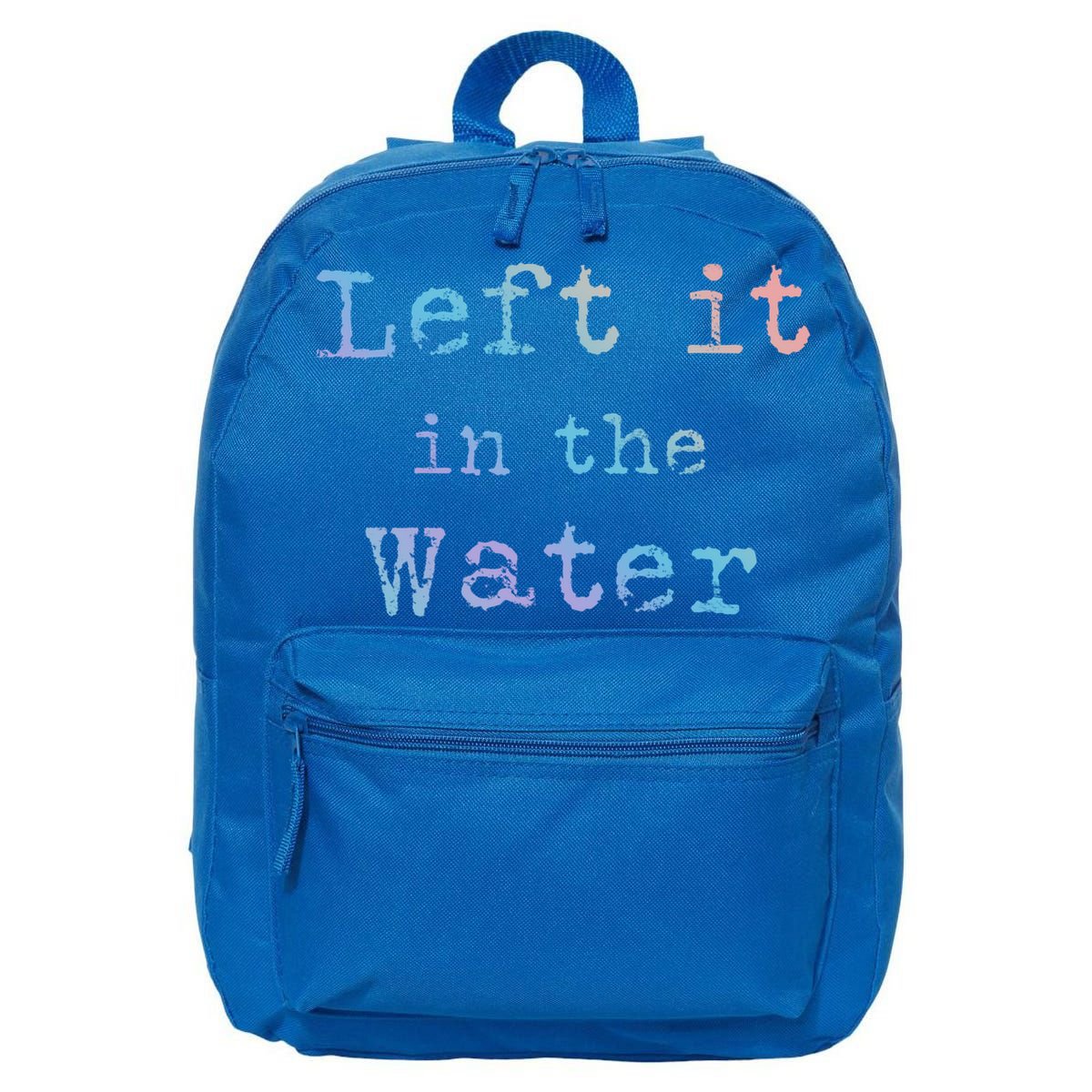 Inspiring Saying Left It At Water Scripture Bible God Jesus Gift 16 in Basic Backpack