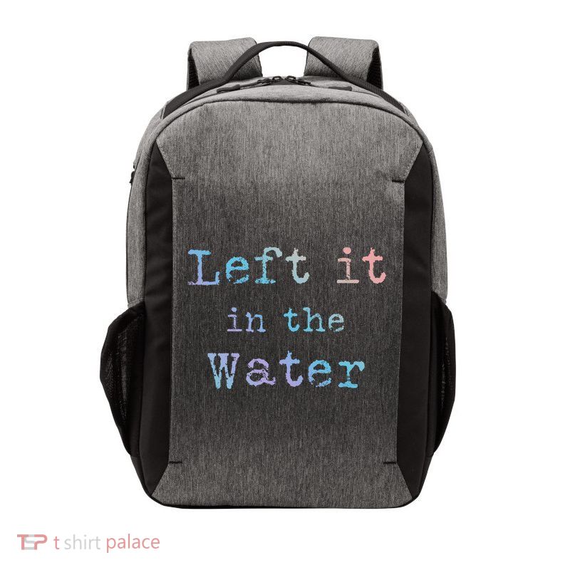Inspiring Saying Left It At Water Scripture Bible God Jesus Gift Vector Backpack