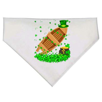 Irish Shamrock Leprechaun Fishing Boat St Patrick's Day Gift USA-Made Doggie Bandana