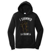 I Survived La Chancla Slippers Funny Mexican Culture Gift Women's Pullover Hoodie