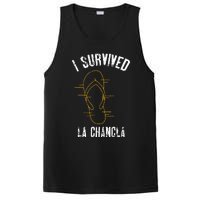 I Survived La Chancla Slippers Funny Mexican Culture Gift PosiCharge Competitor Tank