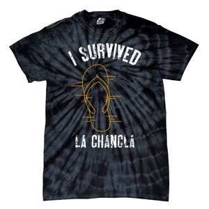 I Survived La Chancla Slippers Funny Mexican Culture Gift Tie-Dye T-Shirt