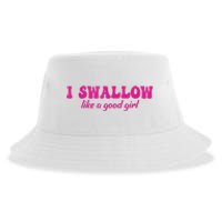 I Swallow Like A Good Girl Funny Quote Design Sustainable Bucket Hat