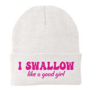 I Swallow Like A Good Girl Funny Quote Design Knit Cap Winter Beanie