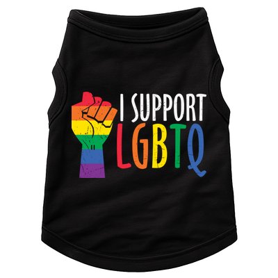 I Support Lgbtq Doggie Tank