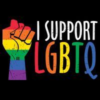 I Support Lgbtq Flexfit Unipanel Trucker Cap