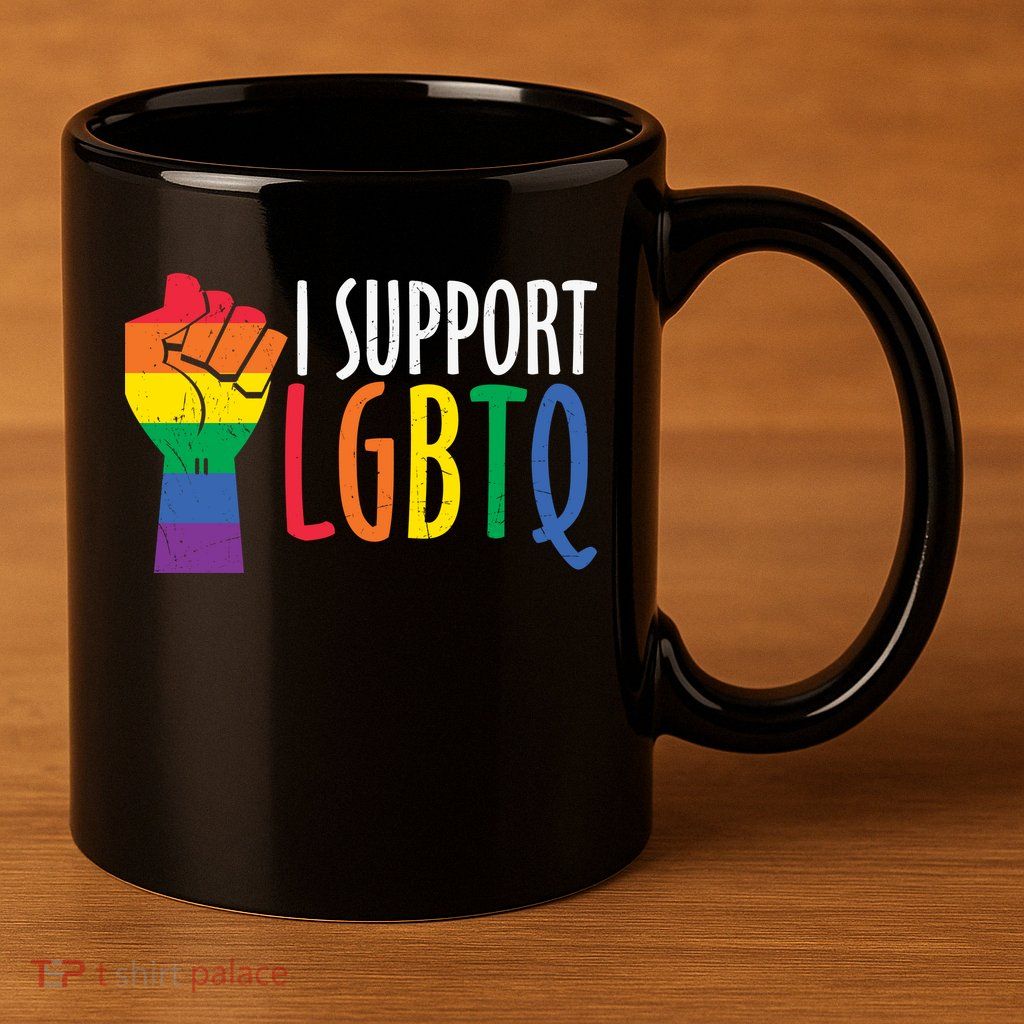 I Support Lgbtq 11oz C Handle Ceramic Mug