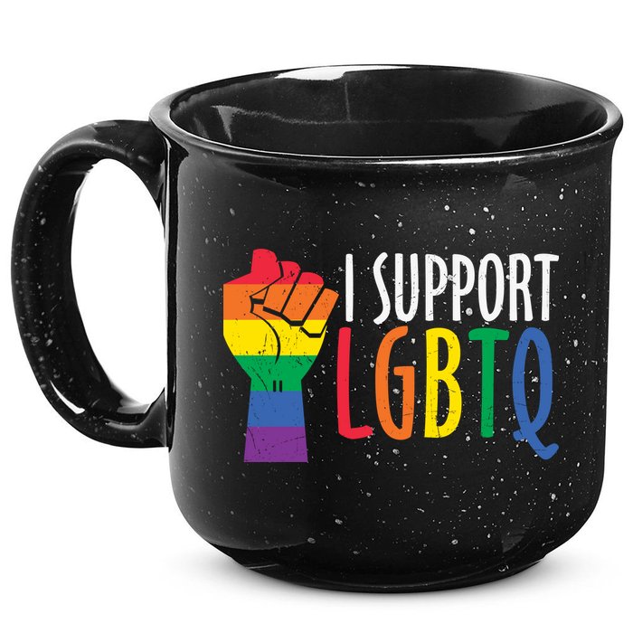I Support Lgbtq 15oz Campfire Ceramic Mug