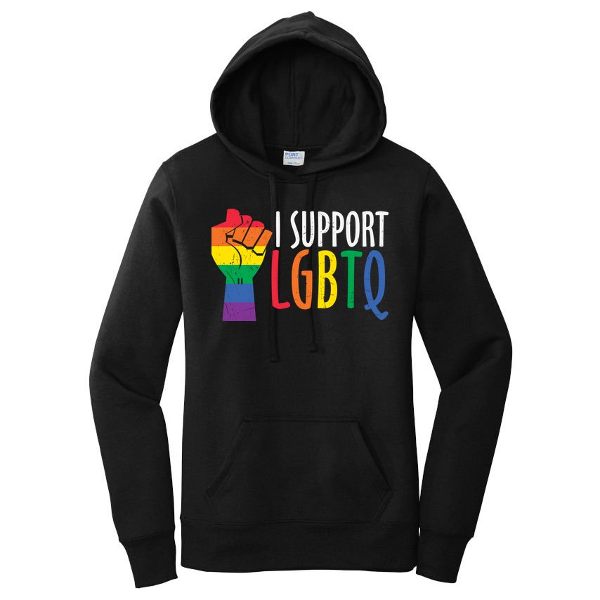 I Support Lgbtq Women's Pullover Hoodie