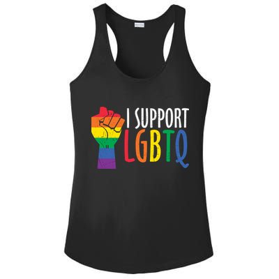 I Support Lgbtq Ladies PosiCharge Competitor Racerback Tank