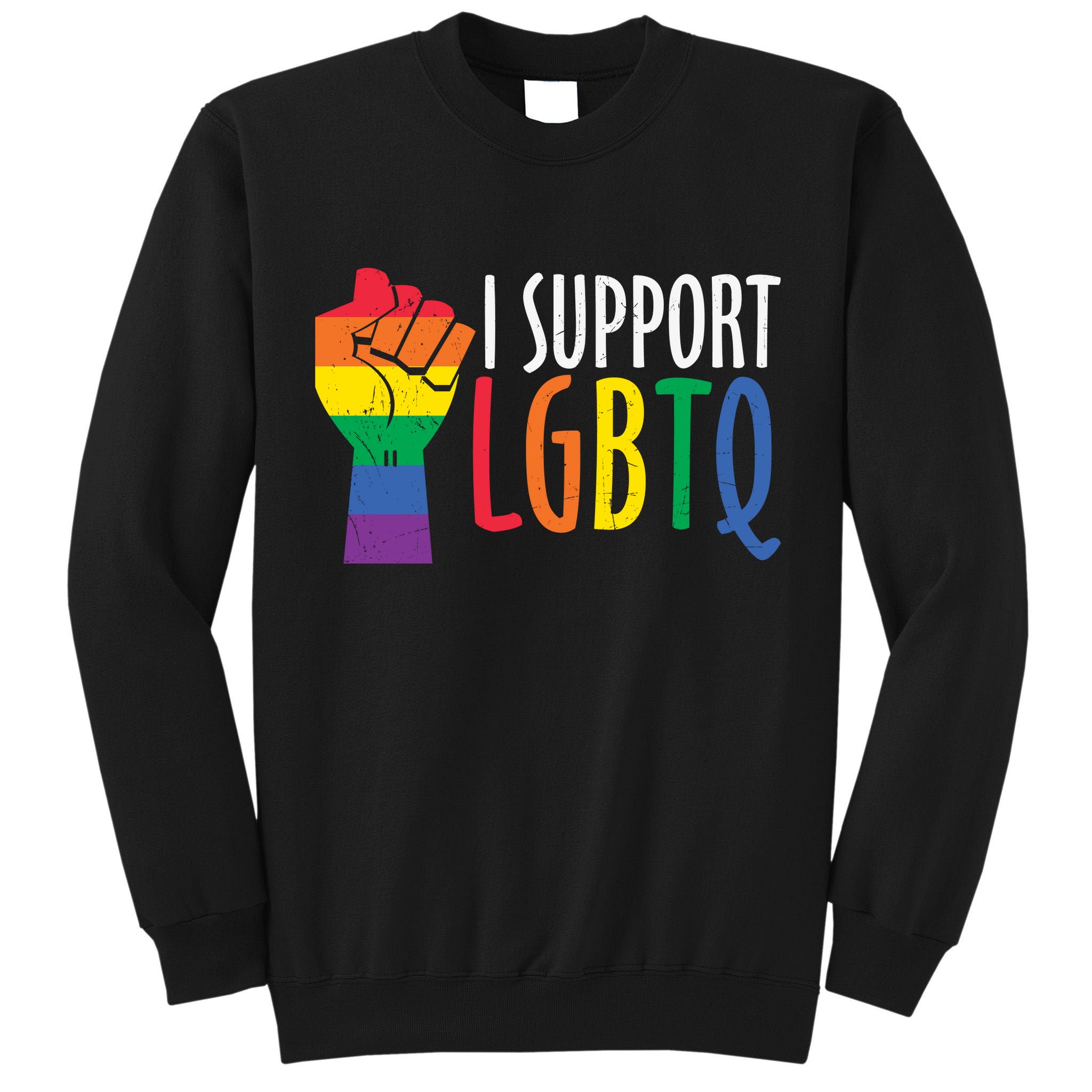 I Support Lgbtq Tall Sweatshirt