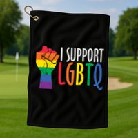 I Support Lgbtq Golf Towel