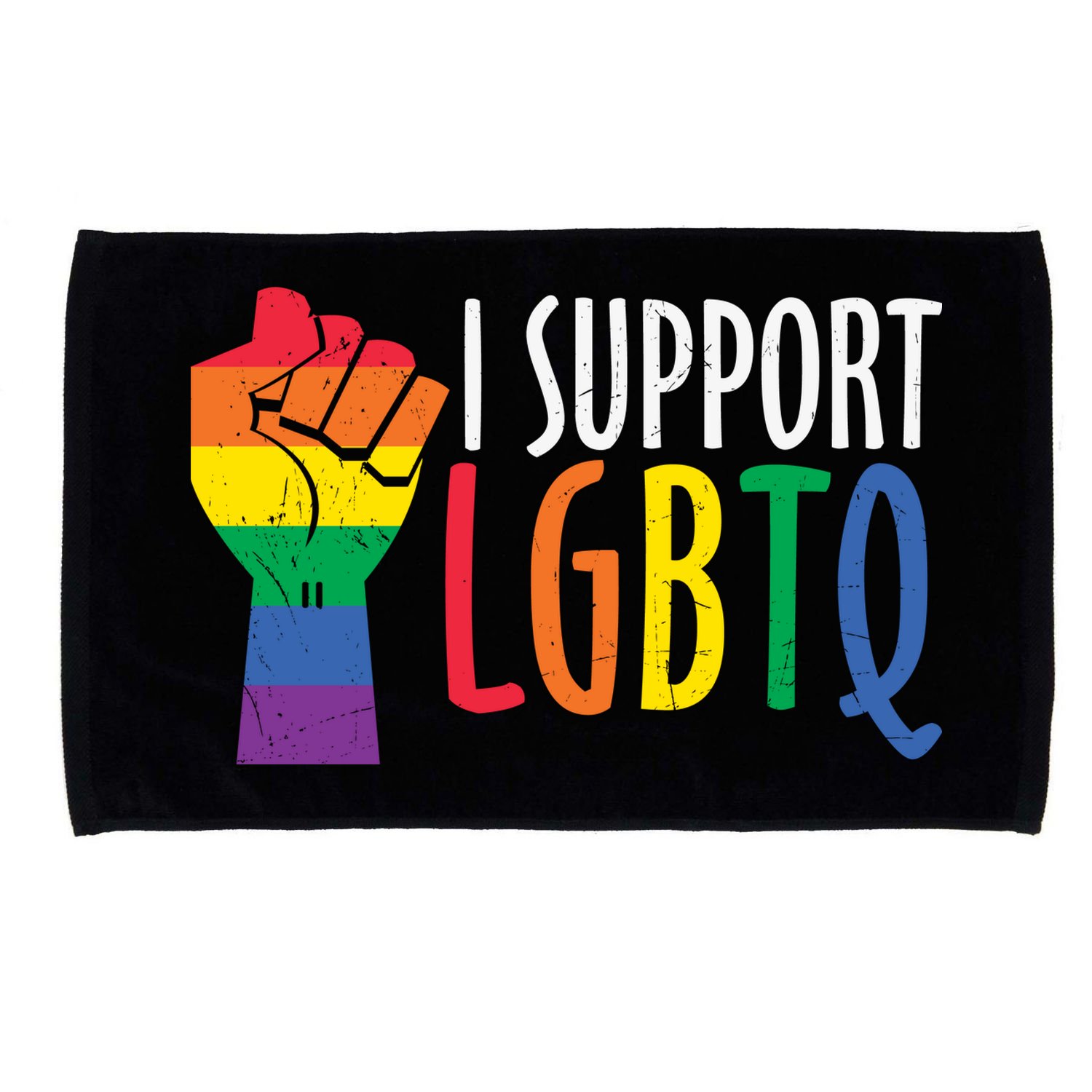 I Support Lgbtq Microfiber Hand Towel