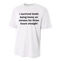 I Survived Lando Being Horny On Stream For Three Hours Straight Performance Sprint T-Shirt