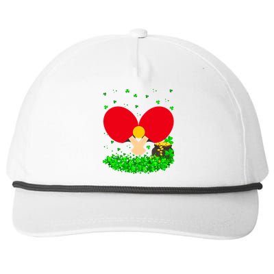 Irish Shamrock Leprechaun Table Tennis St Patrick's Day Gift Snapback Five-Panel Rope Hat